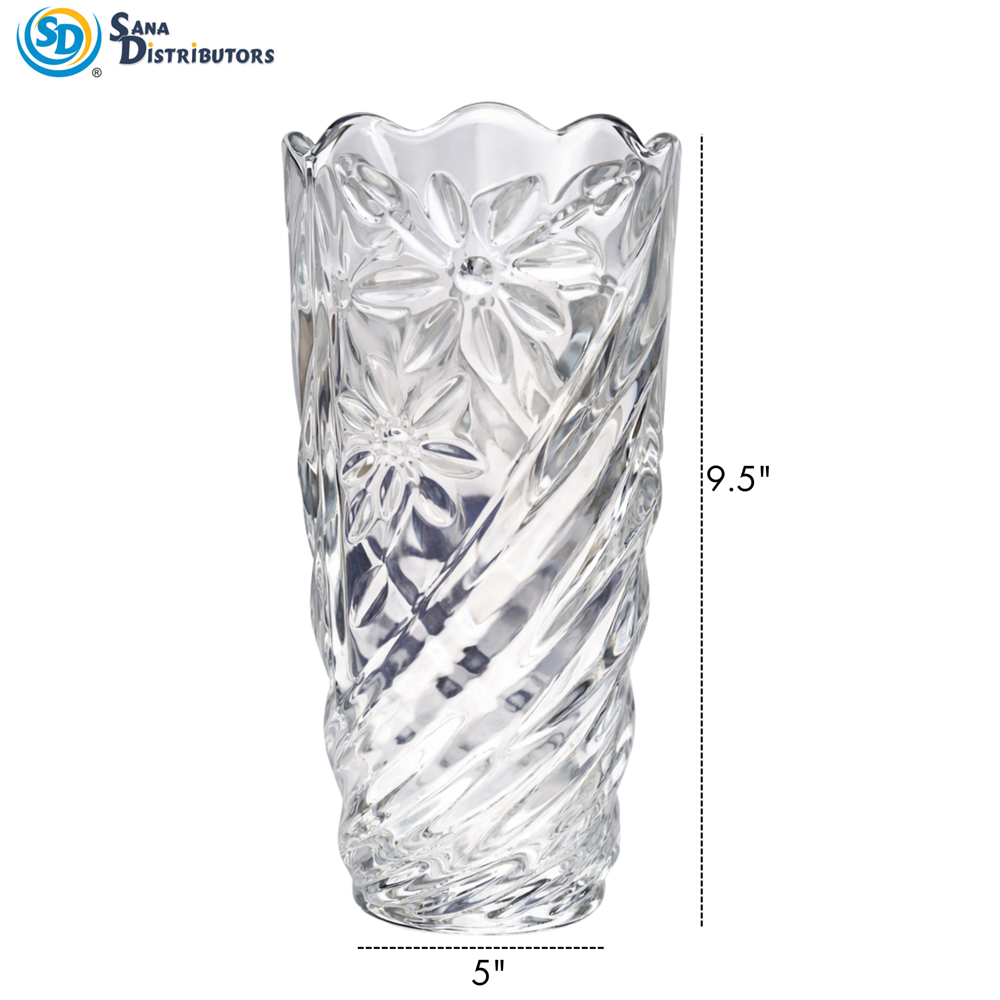 Glass Vase 10"