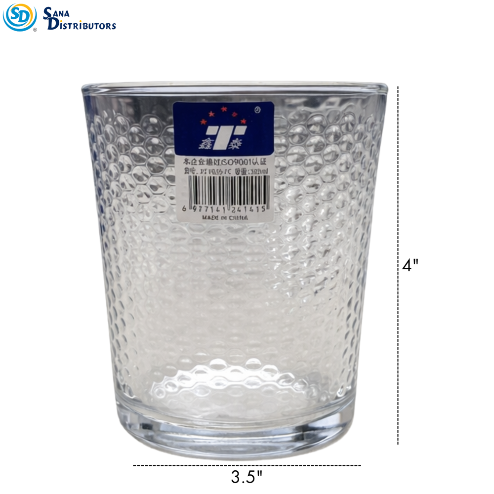 Drinking Glass 6pcs 4"x3.5"