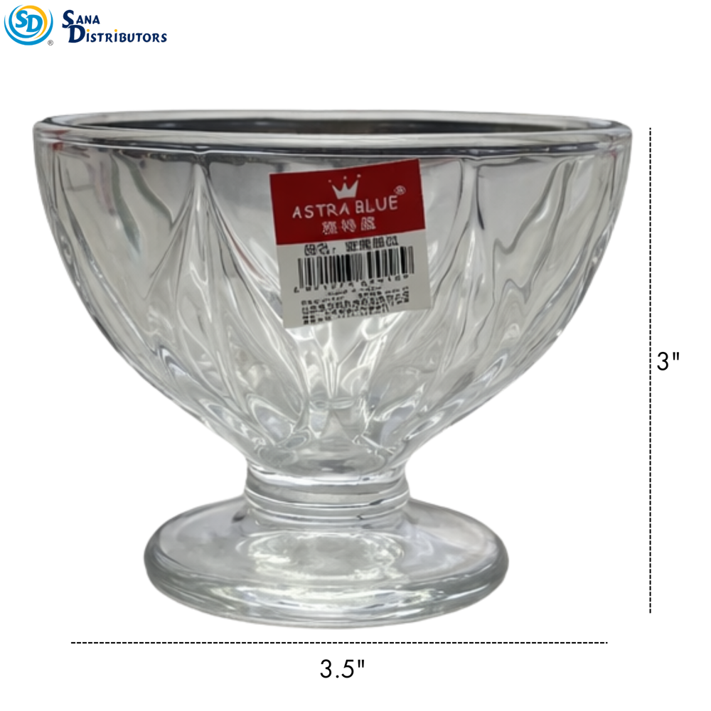 Glass Bowl Set 6pcs 10"x3"