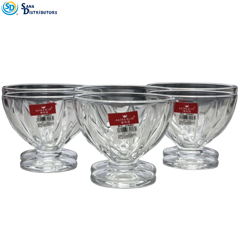 Glass Bowl Set 6pcs 10"x3"