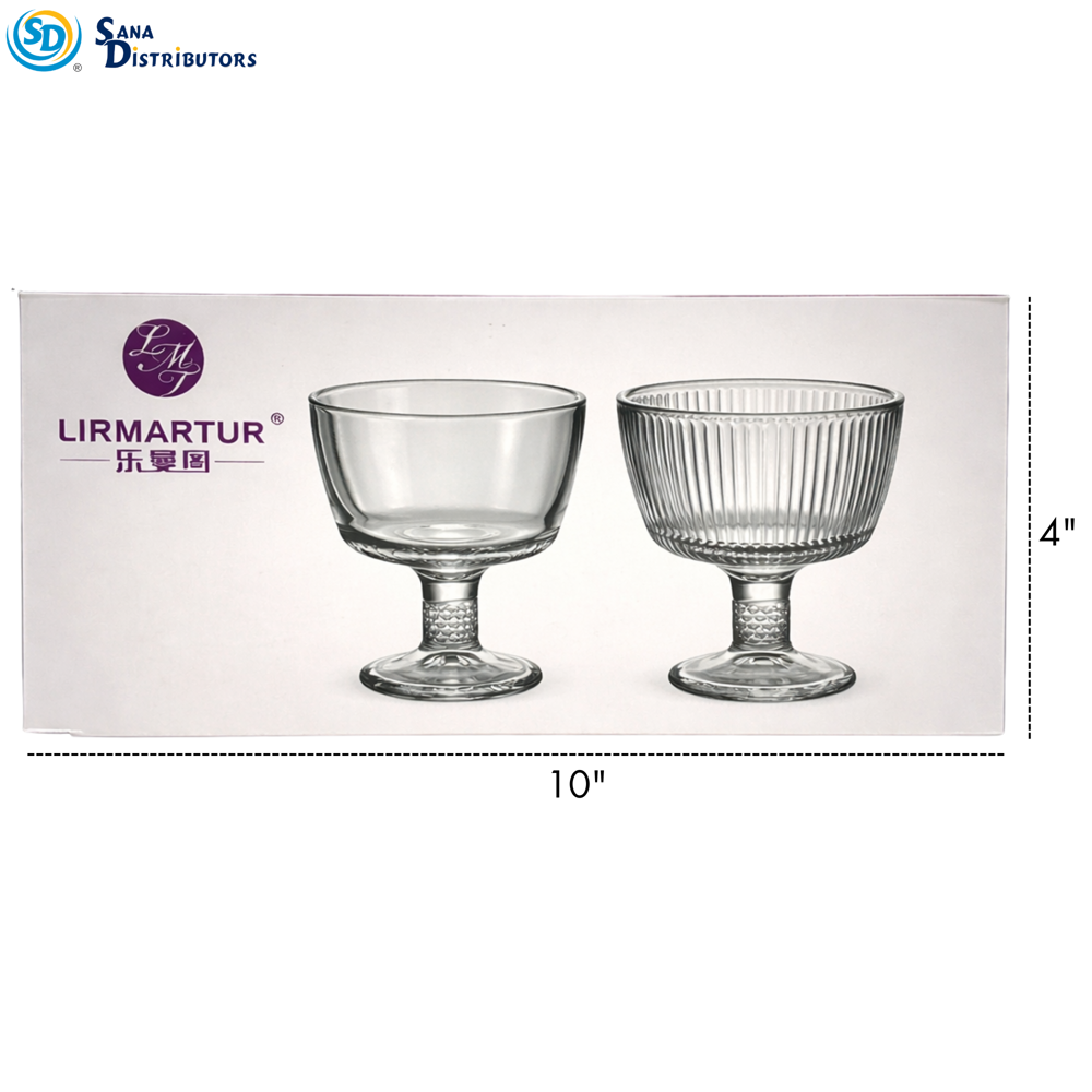Glass Bowl Set 6pcs 10" x4"