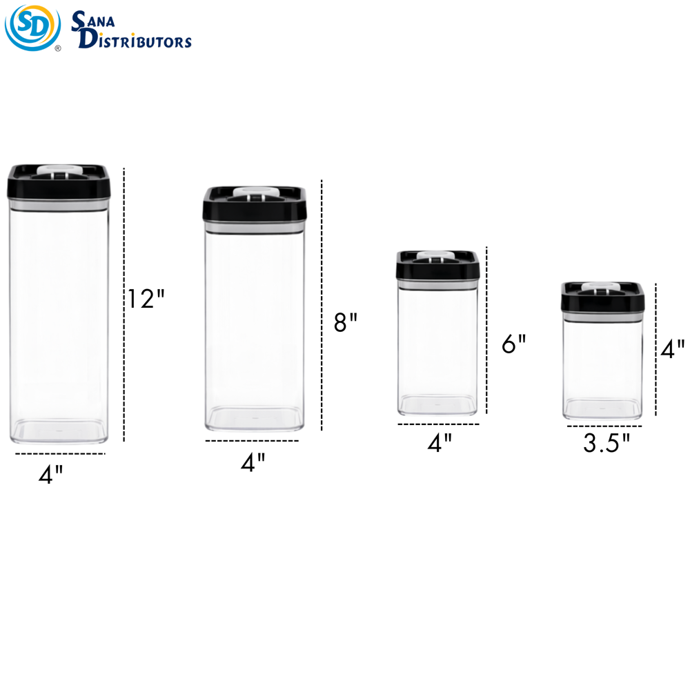 Plastic Food Storage Container 7pcs 16"x12"