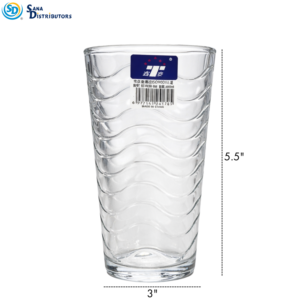 Drinking Glass 6pcs 5.5"