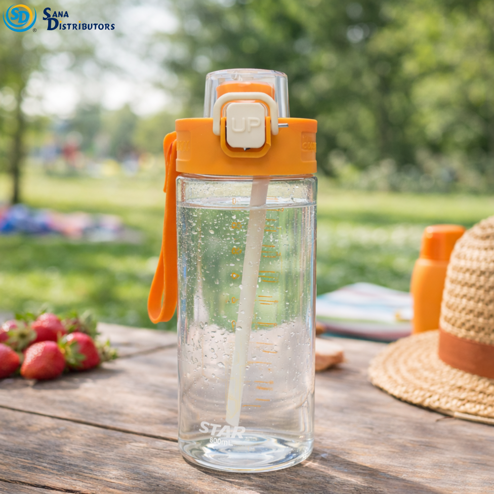 Plastic Water Bottle 800 mL 10"
