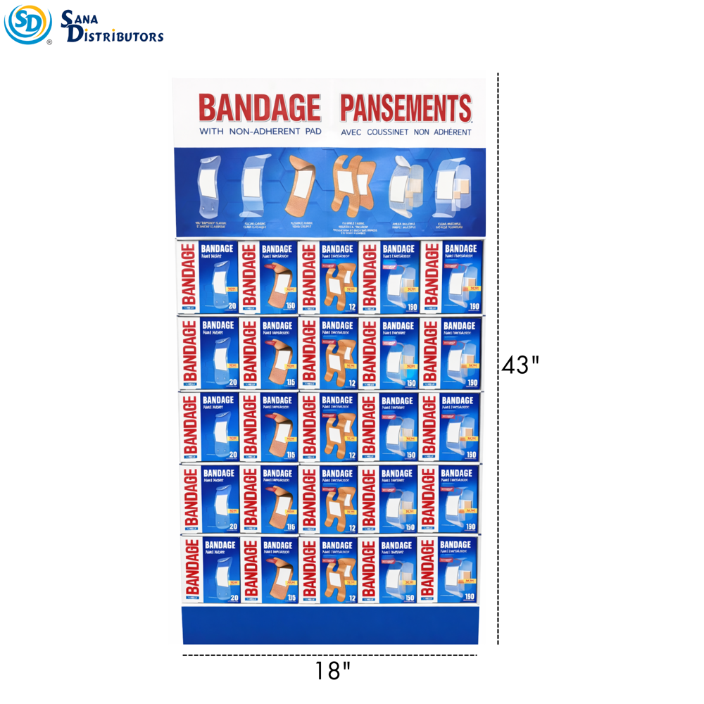 Bandage Display 144pcs ($1.49 per Unit)