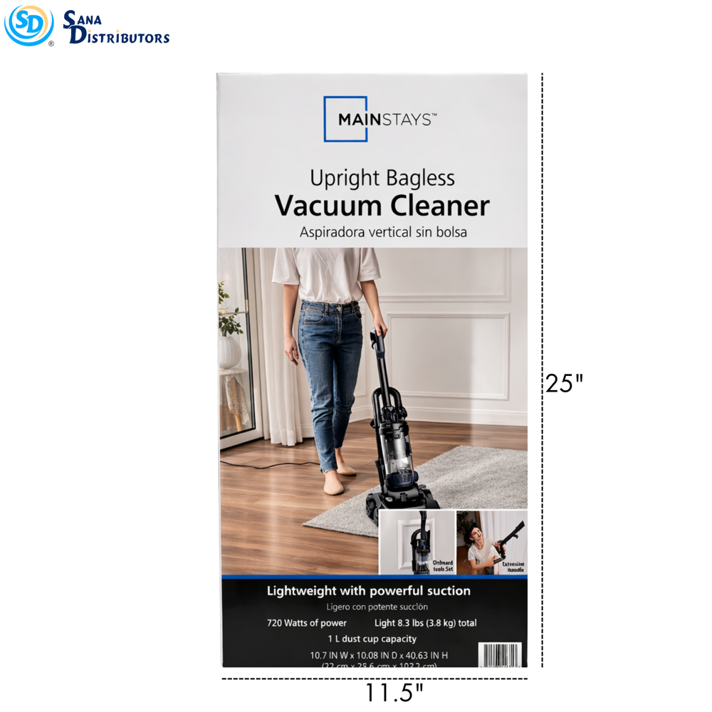 Mainstays Bagless Upright Vacuum Cleaner (Ref.) 25"x11.5"