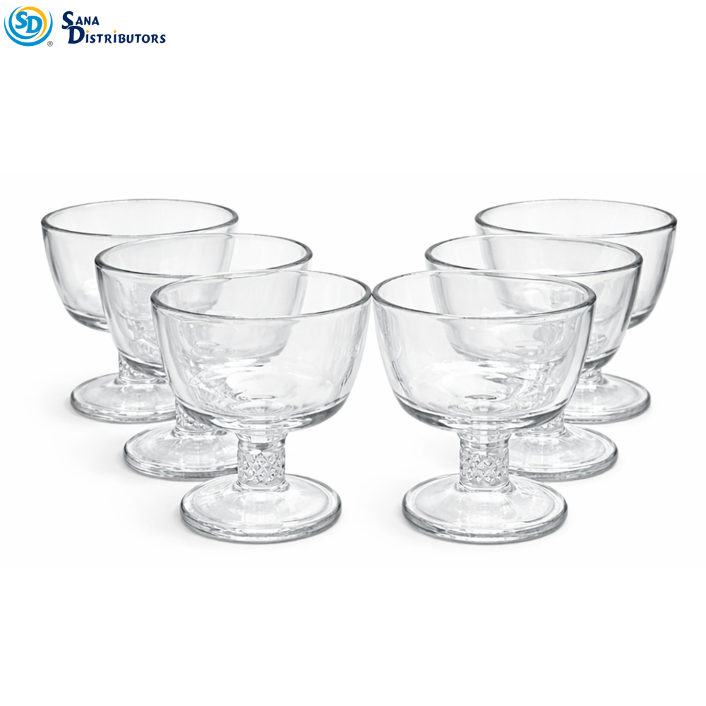 Glass Bowl Set 6pcs 10" x4"