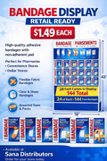 Bandage Display 144pcs ($1.49 per Unit)