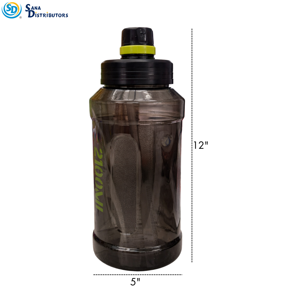 Plastic Water Bottle 2100 mL 11" Ass.colors