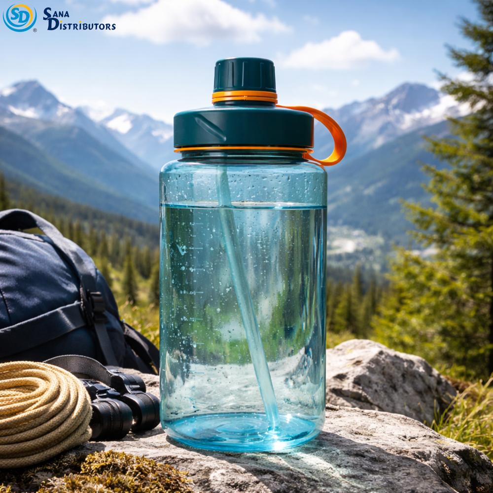 Plastic Water Bottle 2000 mL 13" Ass.colors