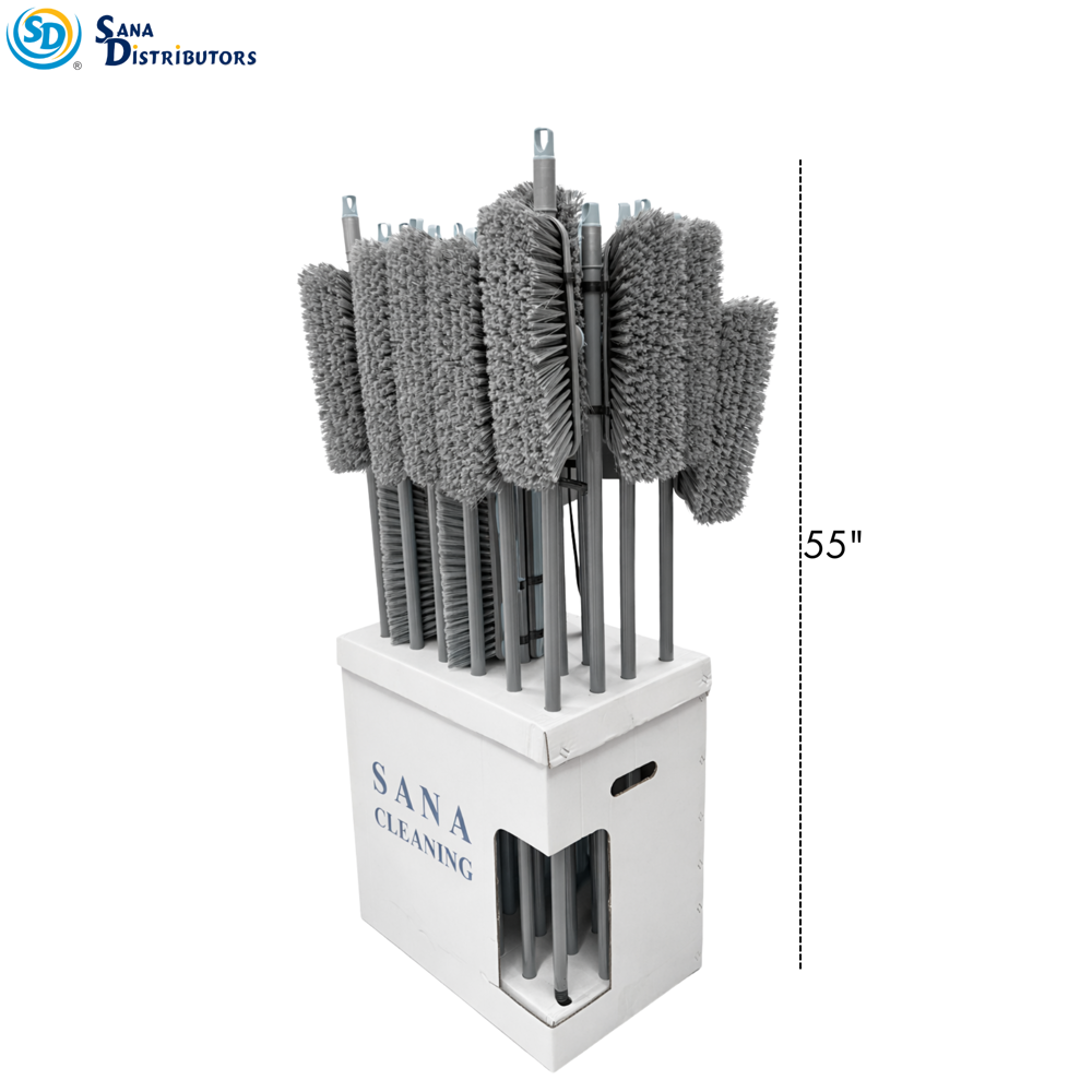 Plastic Broom Display 24pcs ($3.99 per Unit)