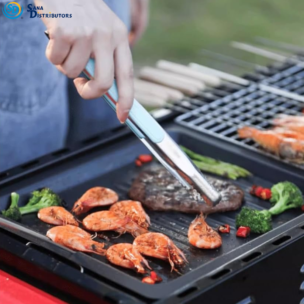 Portable 2-in-1 Bbq Grill & Griddle