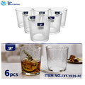 Drinking Glass 6pcs 4"x3.5"