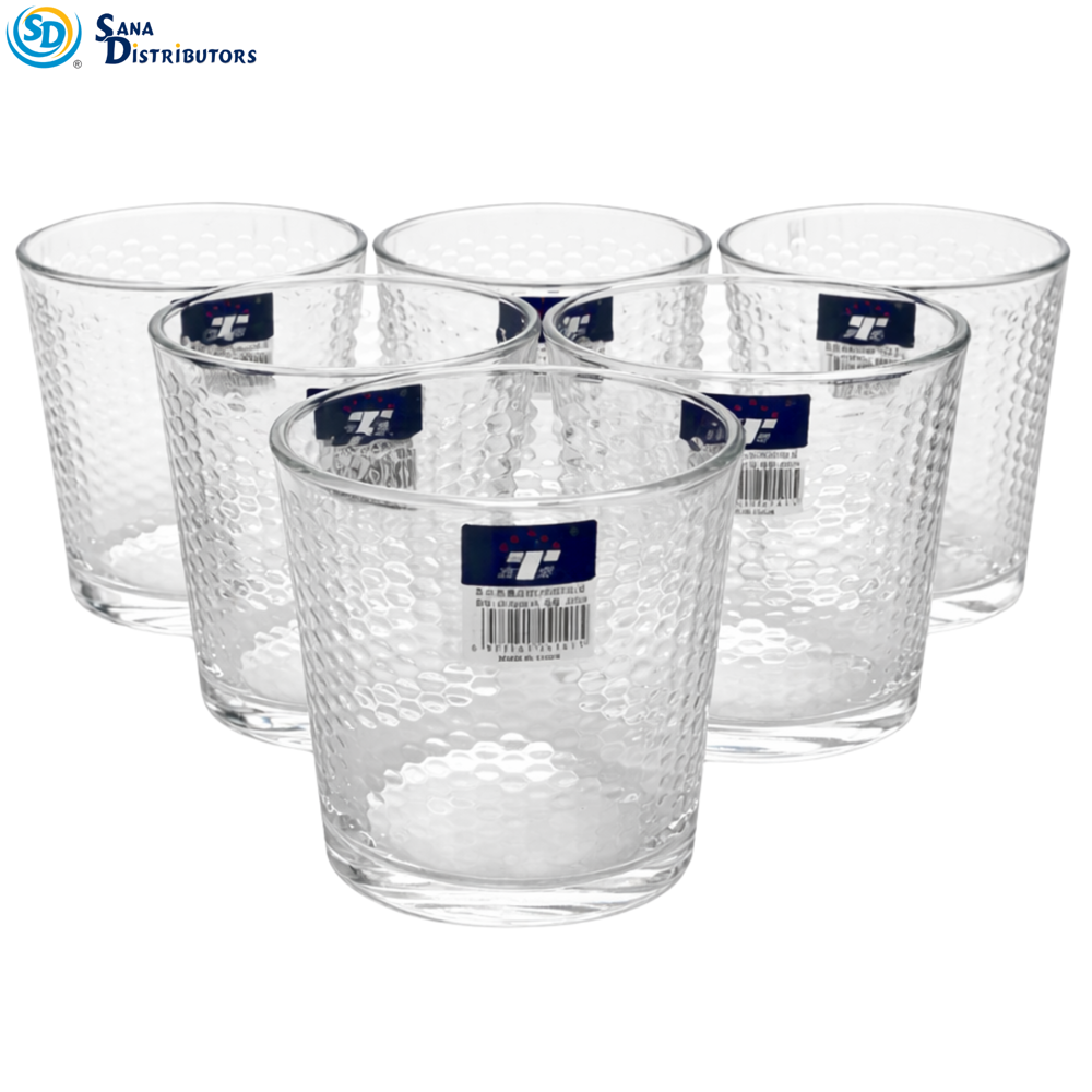 Drinking Glass 6pcs 4"x3.5"