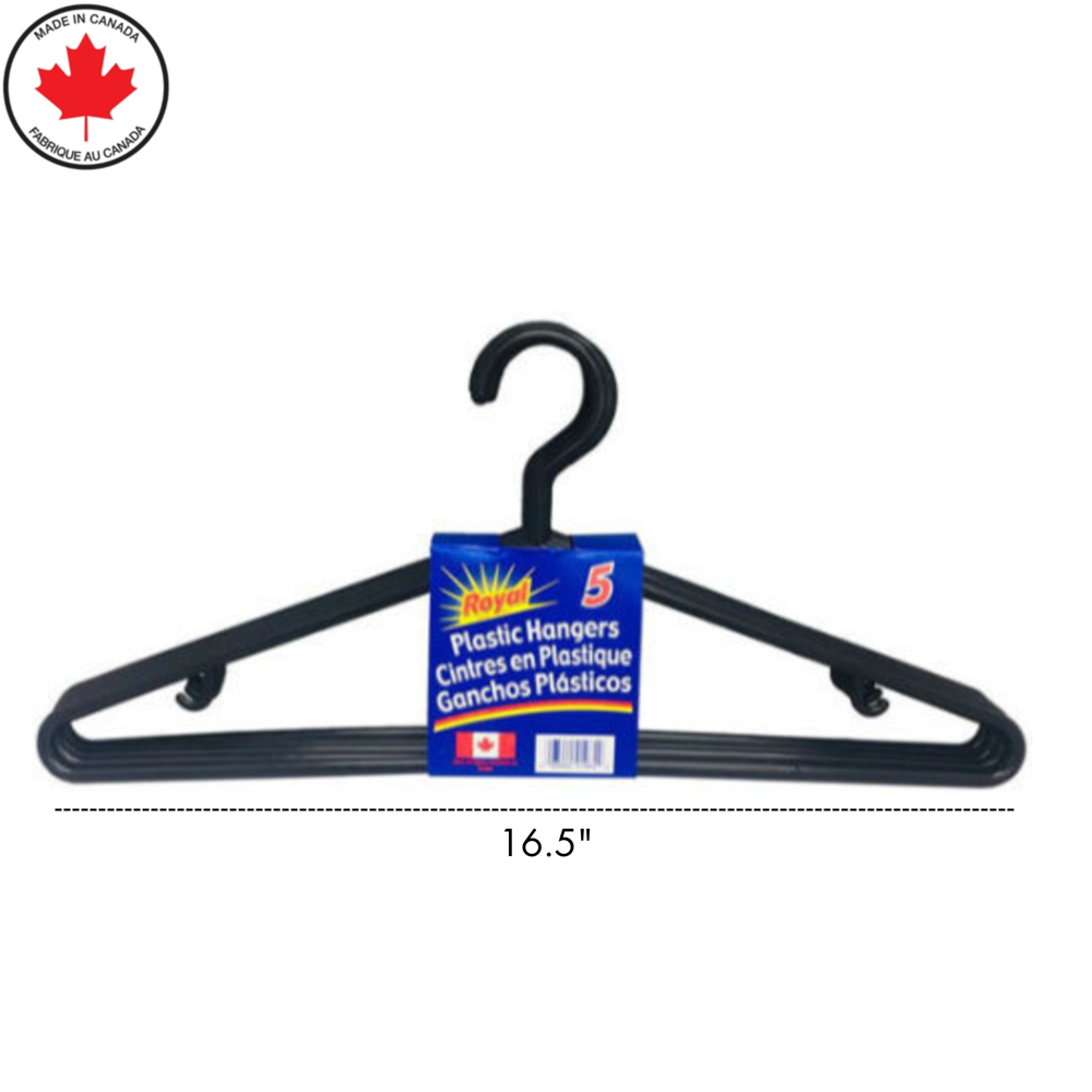 Royal Plastic Hangers 5pcs