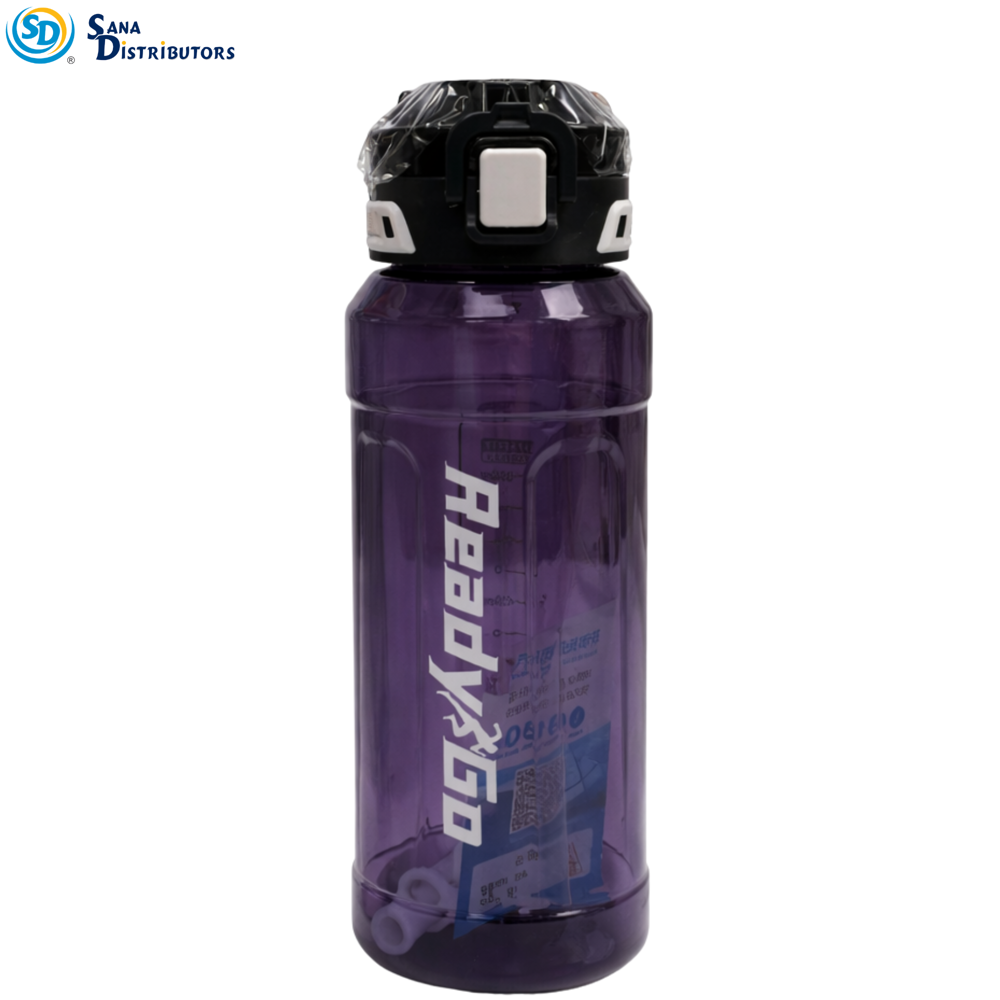 Plastic Water Bottle 1000 mL 9.5" Ass.colors