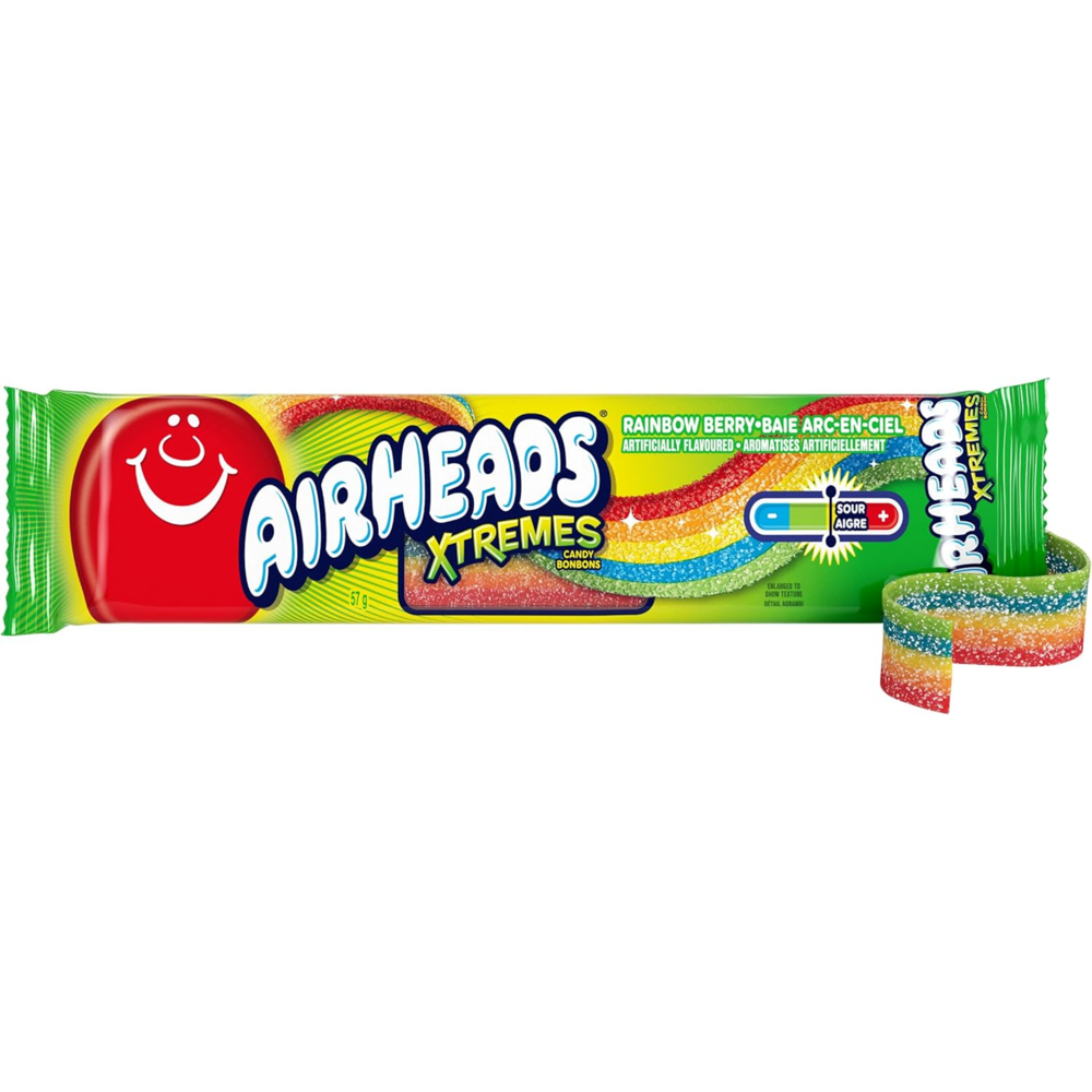 Airheads Xtremes- Rainbow Candy Belts 57 g ($0.94 per Unit ) (exp.05/27)