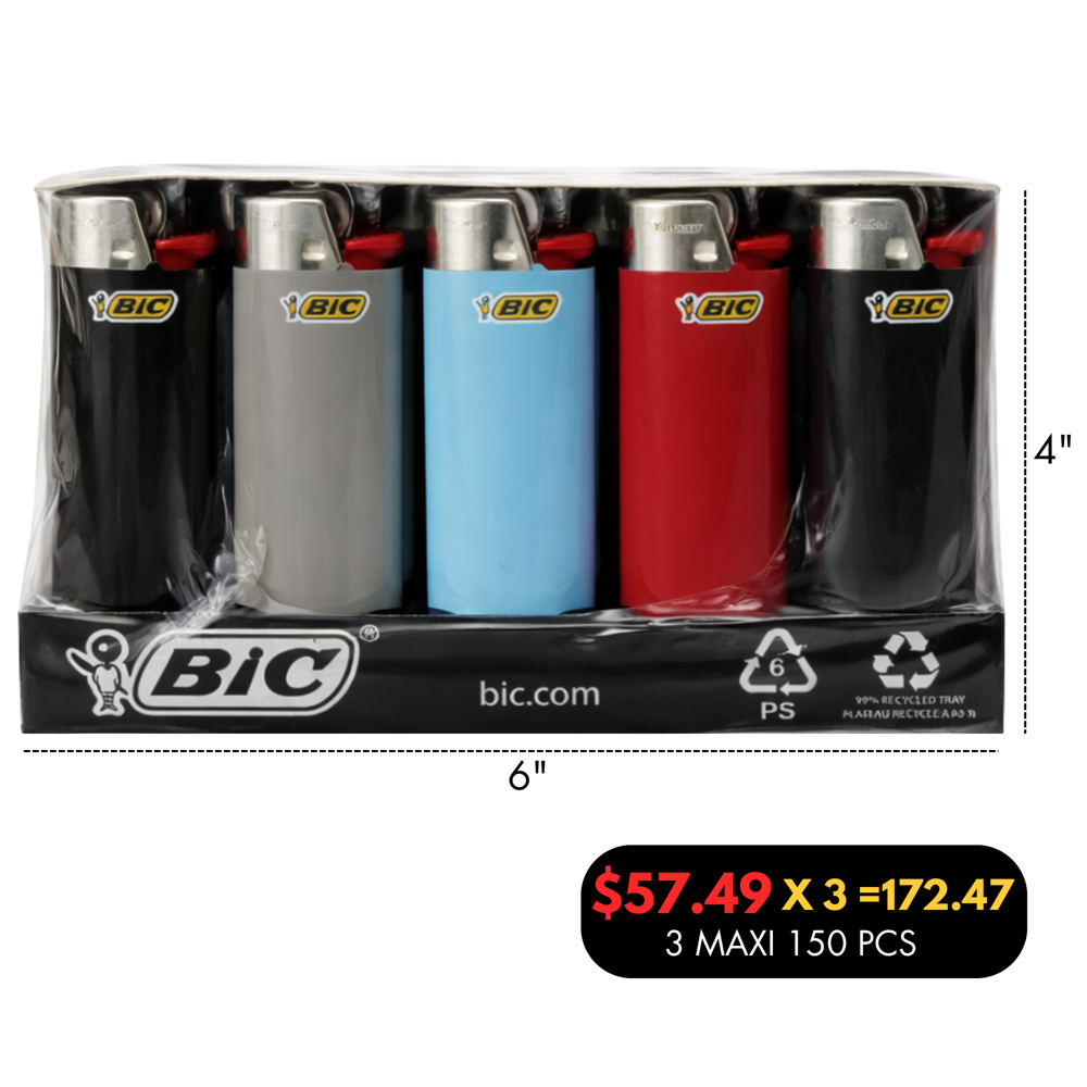Bic Lighter 4 Tier Display 200 Pcs
