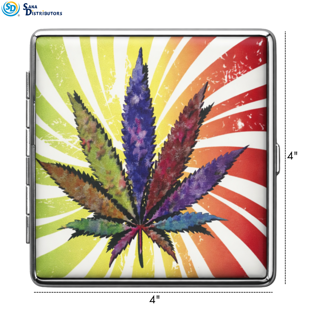 Metal Cigarette Case Ass.design 8" x 5.5"x 4" ($35.88 for 12 Pcs)