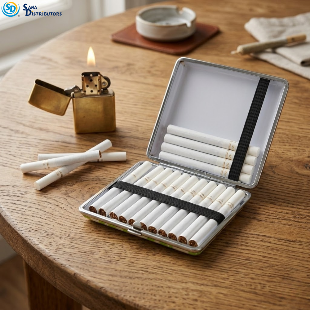 Metal Cigarette Case Ass.design 8" x 5.5"x 4" ($35.88 for 12 Pcs)