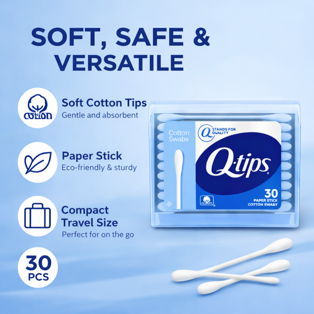 Q-tips 30 Cotton Swabs