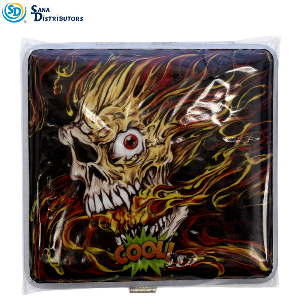 Metal Cigarette Case Ass.design 4" x 4"