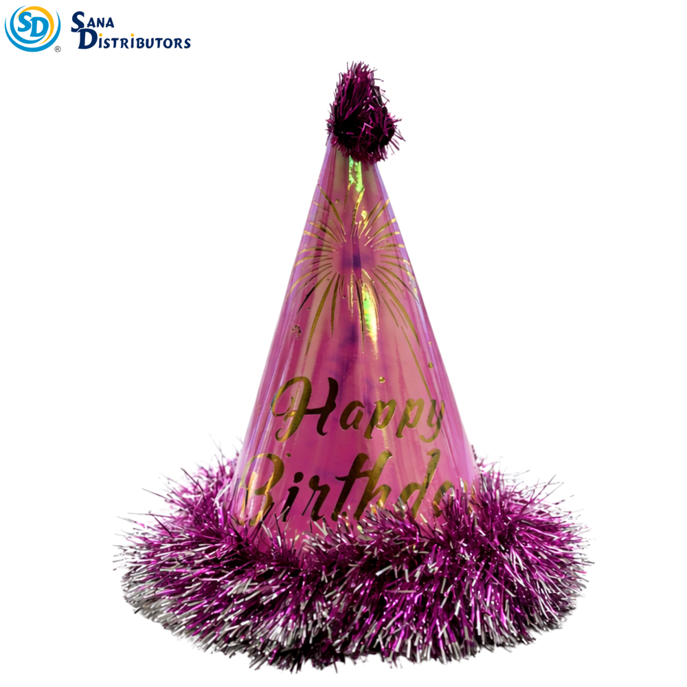 Happy Birthday Hat 10" Ass.colors