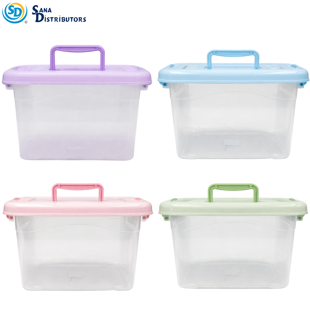 Plastic Container 7"x6"x11.8" Ass.colors