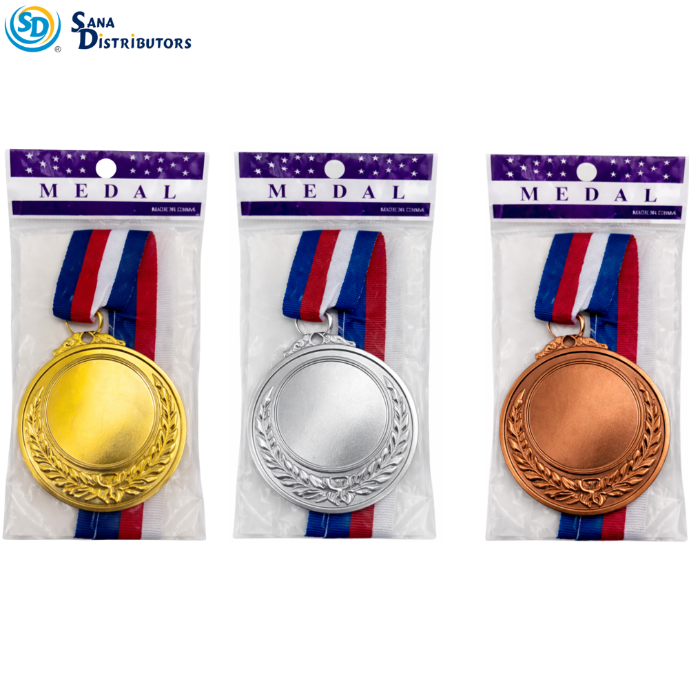 Medal Gold/silver/bronze Ass.colors ($3.75 for 3pcs