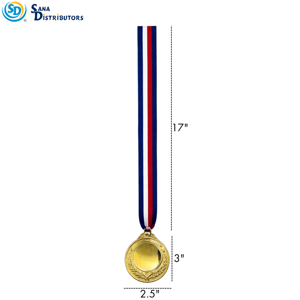 Medal Gold/silver/bronze Ass.colors ($3.75 for 3pcs