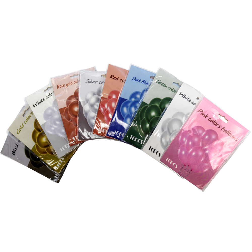 Party Balloons 12" [10 Pcs] Ass.colors
