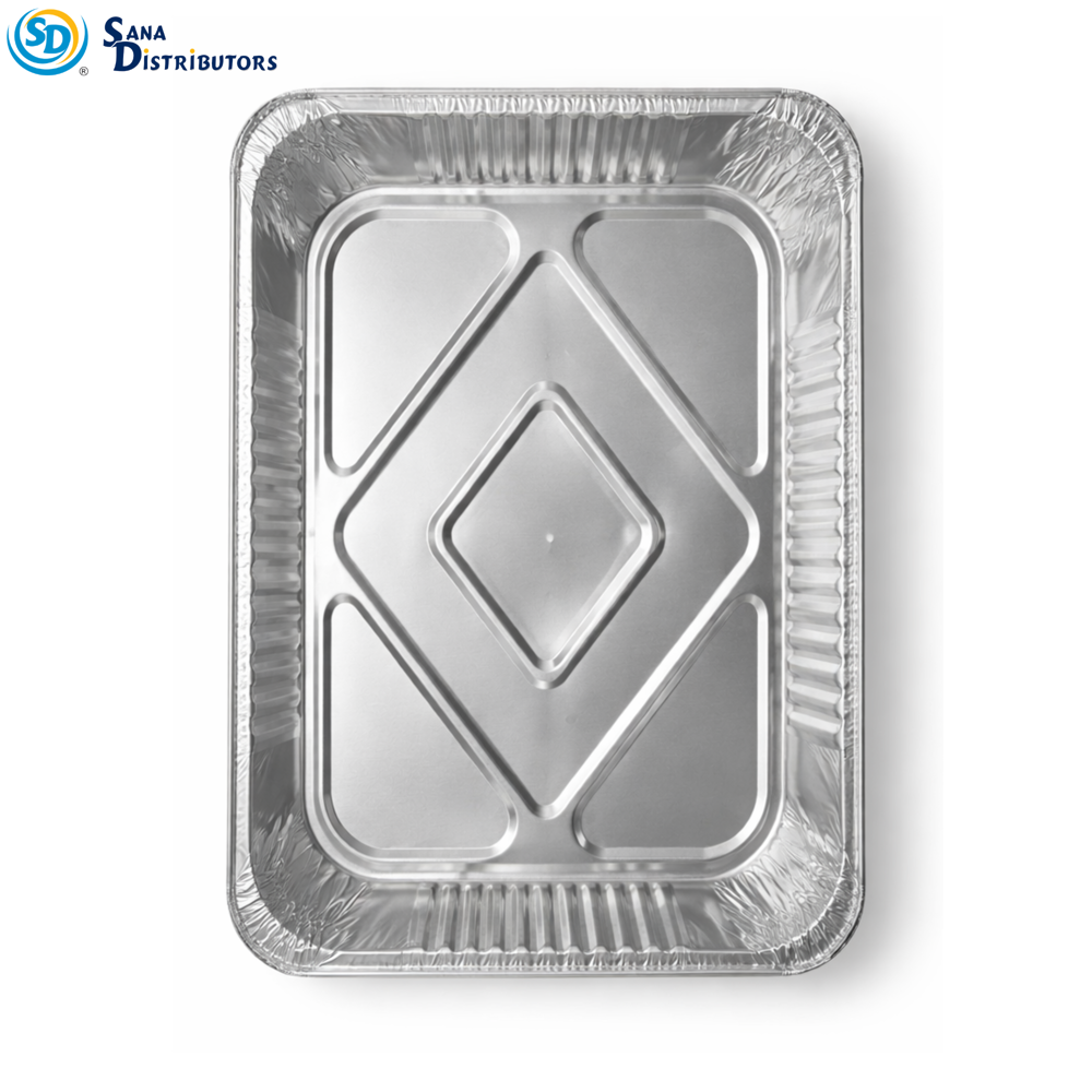 Aluminum Foil Half Size Tray [13" x 10" x 2.5"]