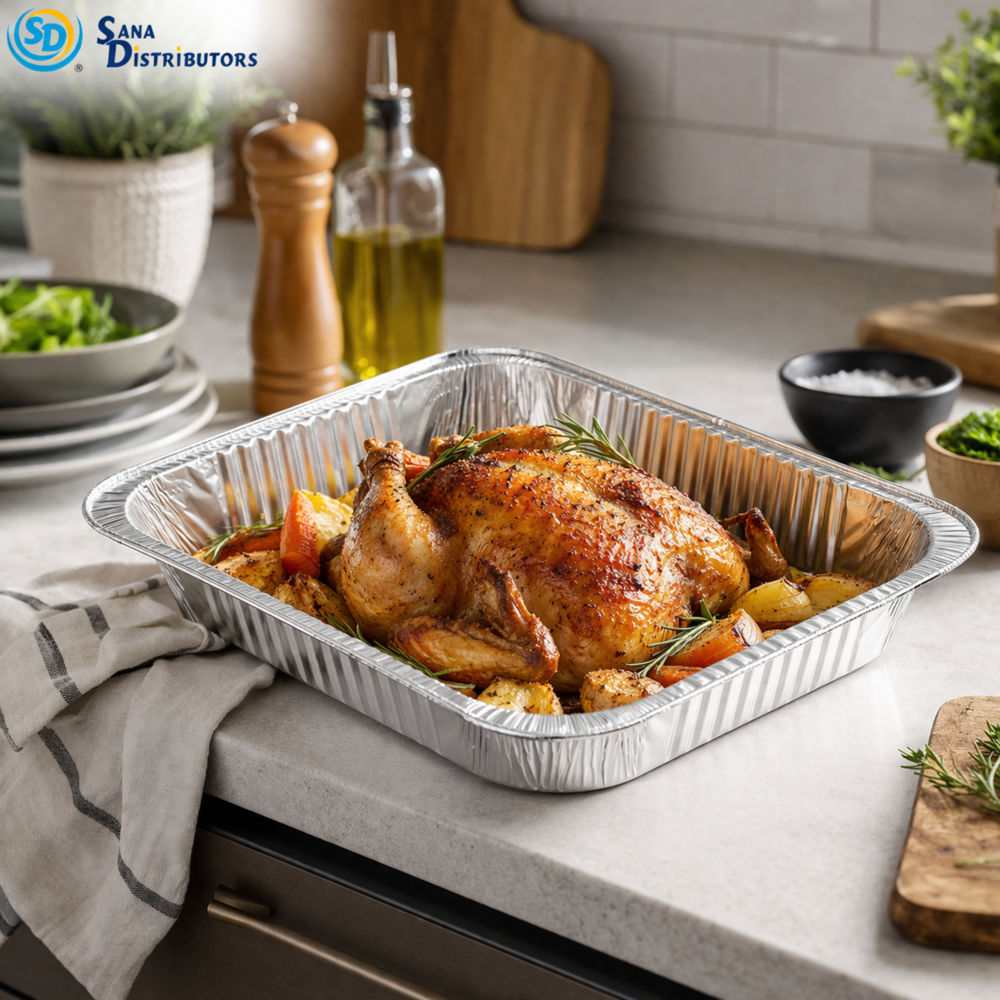 Aluminum Foil Roaster Pan 2pcs [13" x 10.5" x 2.5"] ($0.62 per Pc)