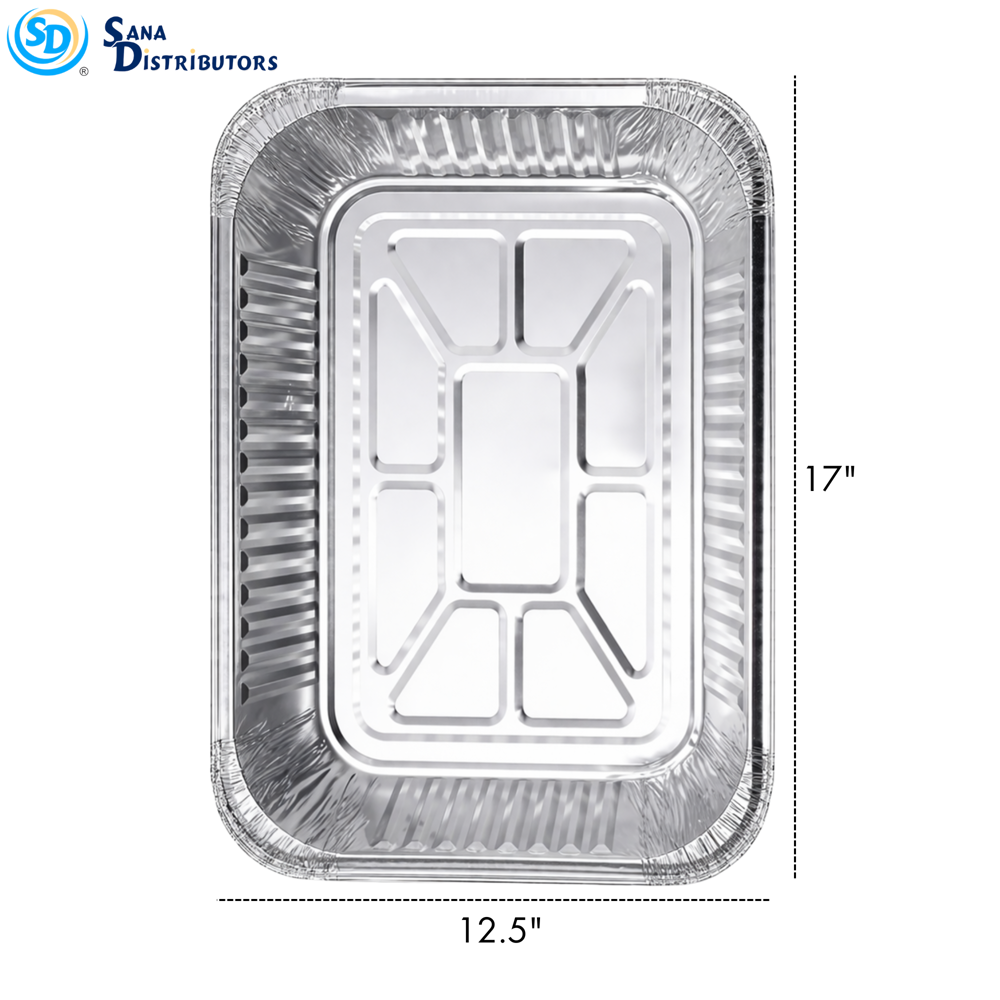 Aluminum Foil Tray -Full Size 17"x12.5"x3"
