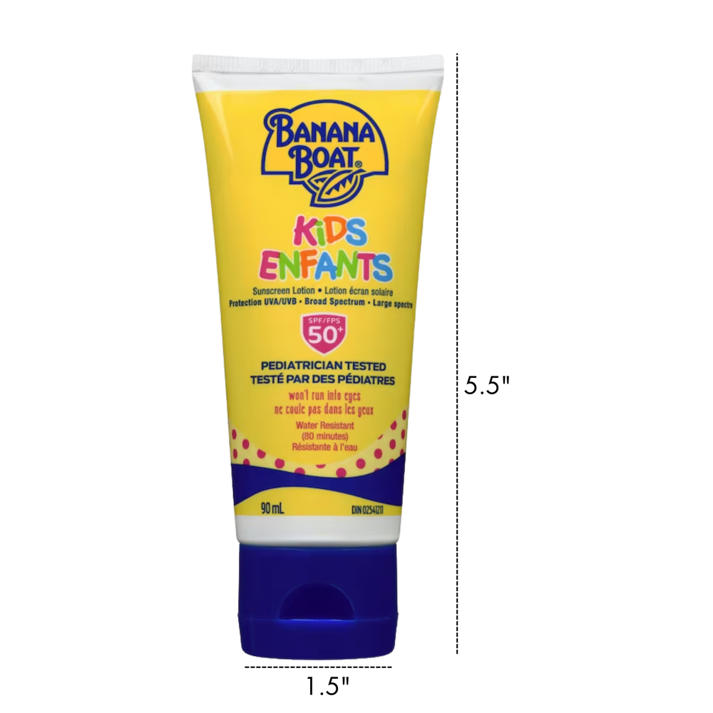 Banana Boat Kids Sunscreen Lotion spf50 90 mL [exp:11/28]