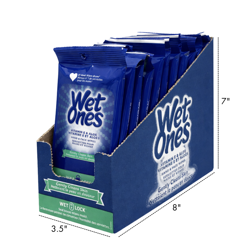 Wet Ones Vit.e & Aloe Face & Hand Wipes ($19.99 for 10pcs)