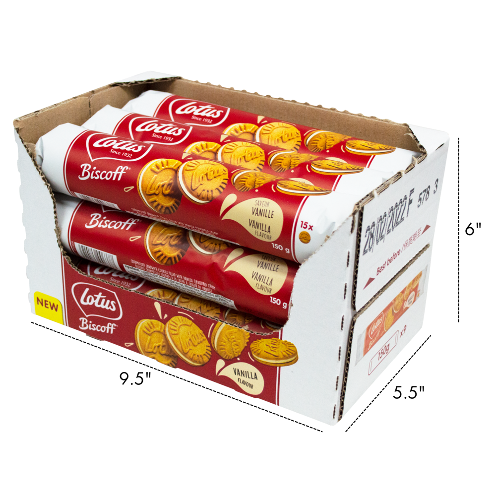 Lotus Biscoff Vanilla 150 g 9pcs ($3.99 per Unit [Exp: ]