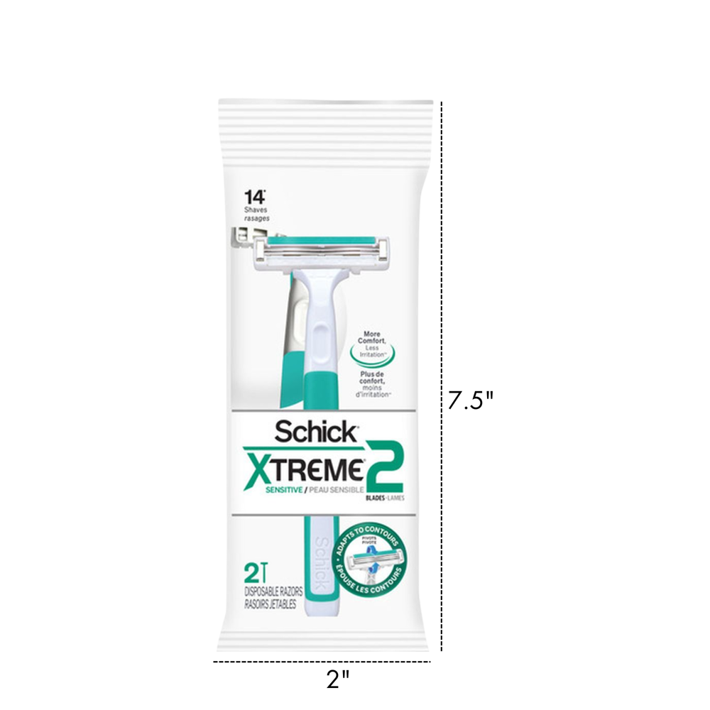Schick Extreme Sensitive Disp.razor 2pcs