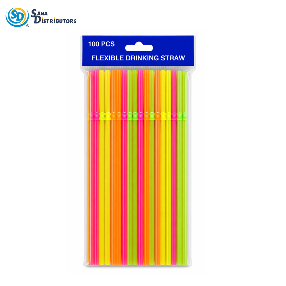 Bendy Straws 100pcs