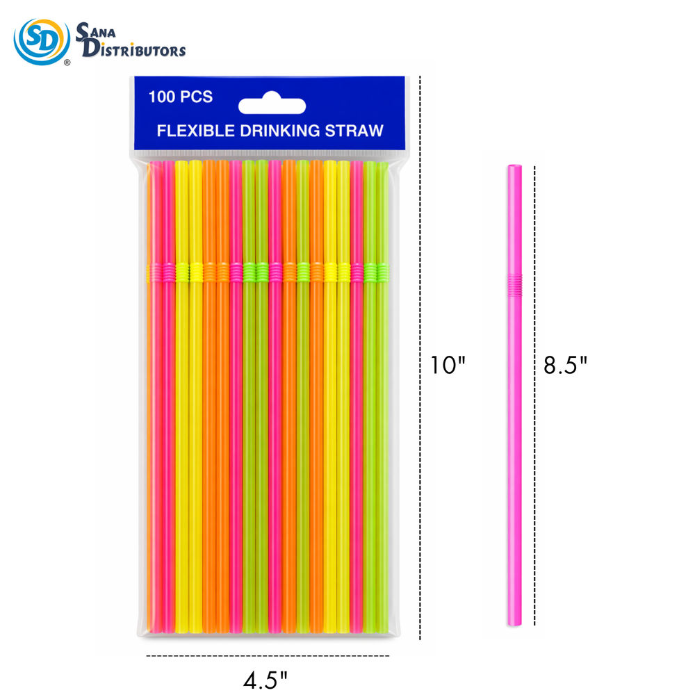 Bendy Straws 100pcs