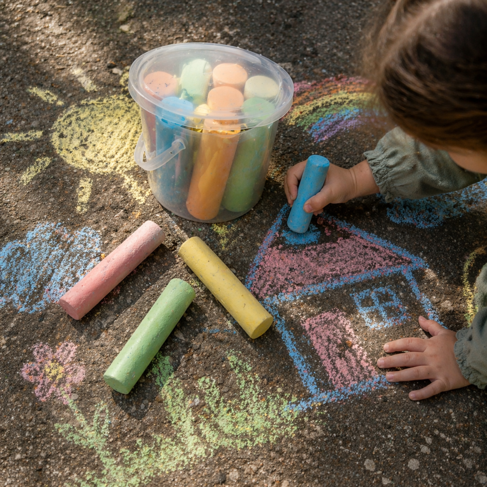 Jumbo Chalk 4"x1" 15pcs