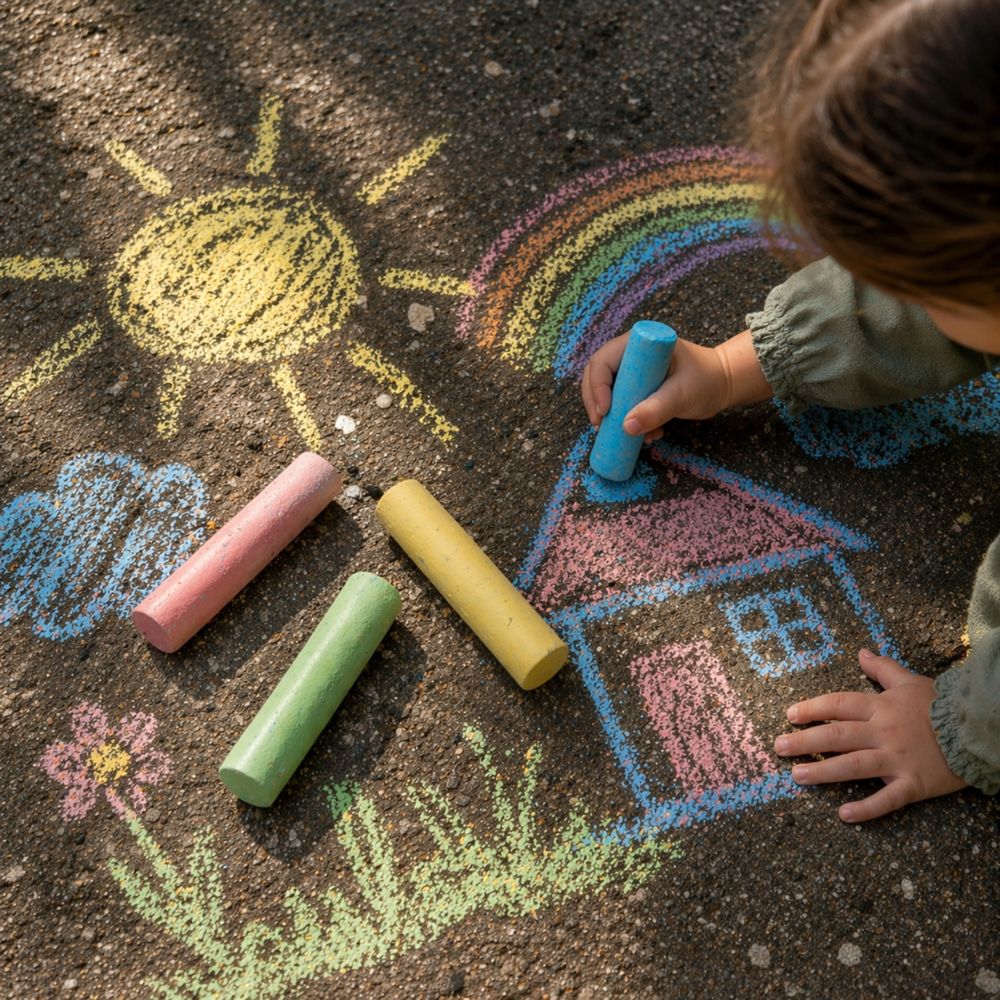 Jumbo Chalk 4"x1" 10pcs
