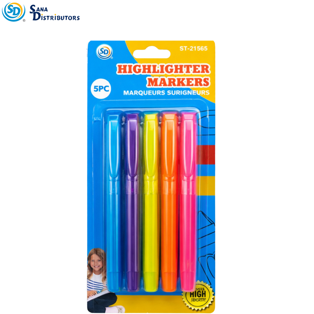 Sd Highlighter Markers 5pcs