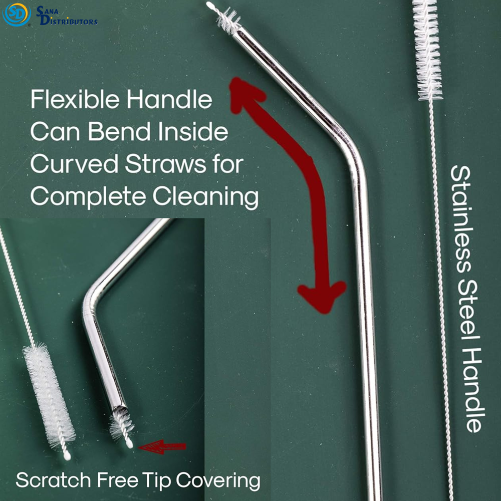 Stainless Steel Straws 4pcs+1brush