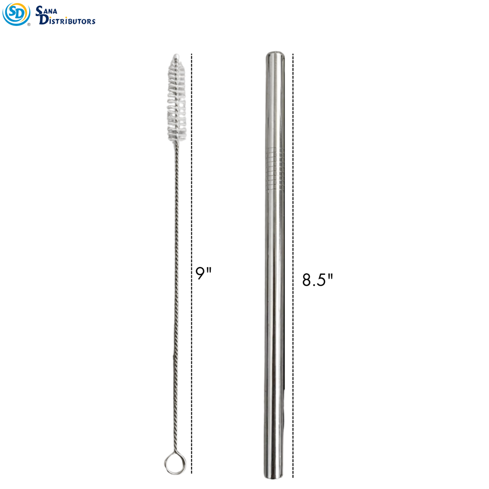 Stainless Steel Straws 3pcs+1brush