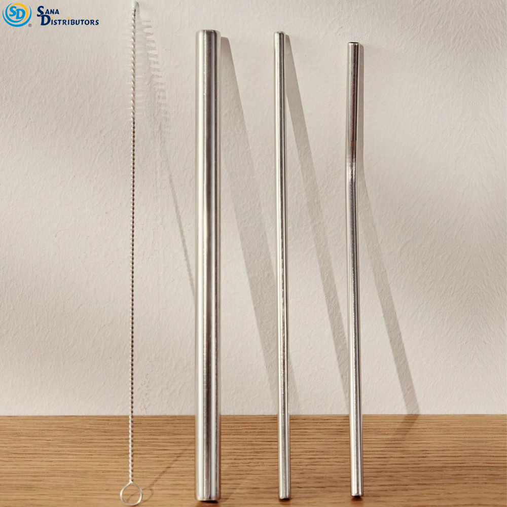Stainless Steel Straws 3pcs+1brush