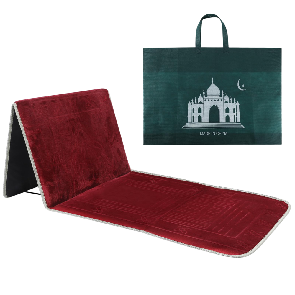 Foldable Prayer Mat with Bag Ass. Colors