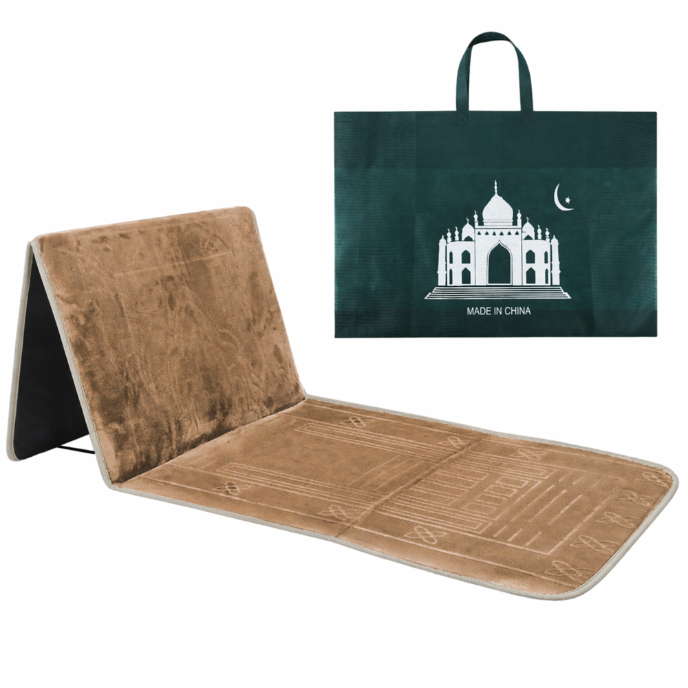 Foldable Prayer Mat with Bag Ass. Colors