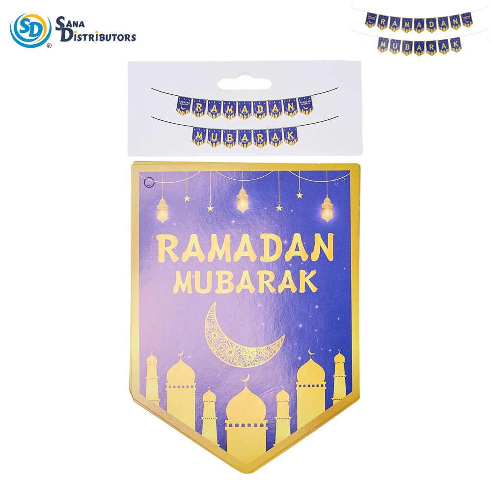 Ramadan/eid Party Banners - Assorted 6.5"x68"