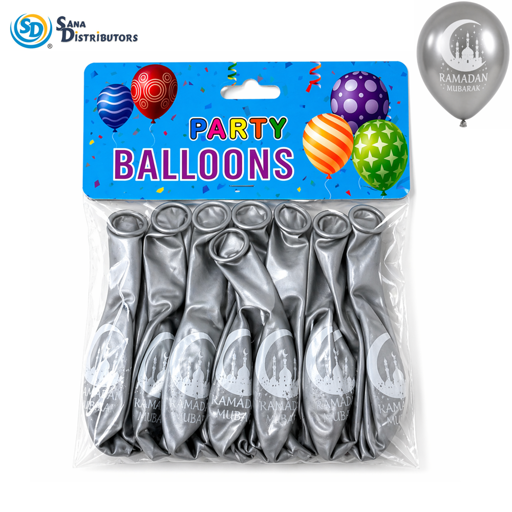 Ramadan Mubarak Balloon 10pcs Assorted